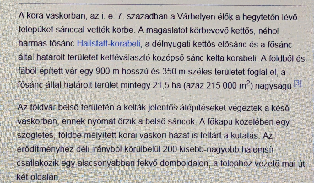 A végállomás a Sopron nyugati határában fekvő Várhely domb. Kelta erődk�..